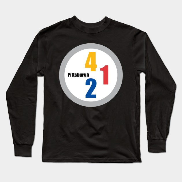 412 Pittsburgh Logo Long Sleeve T-Shirt by Baggss